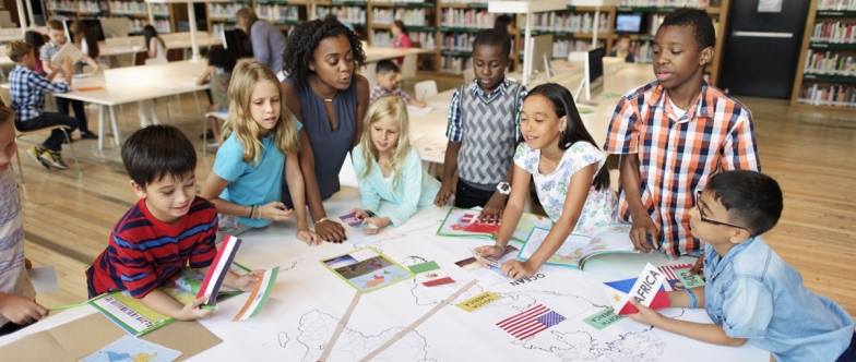 Children in classroom